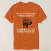 Rhodesian Ridgeback Dog Lover T-Shirt (Design vorne)