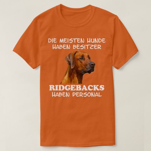 Rhodesian Ridgeback Dog Lover T-Shirt (Design vorne)
