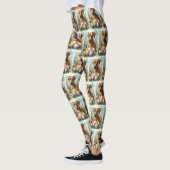 Rhodesian Ridgeback Dog mit Ostereier Holiday Leggings (Links)