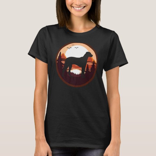 Rhodesian Ridgeback Dog Retro 2 T-Shirt (Vorderseite)