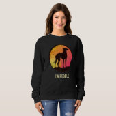 Rhodesian Ridgeback Dog Retro 5 Sweatshirt (Vorne ganz)