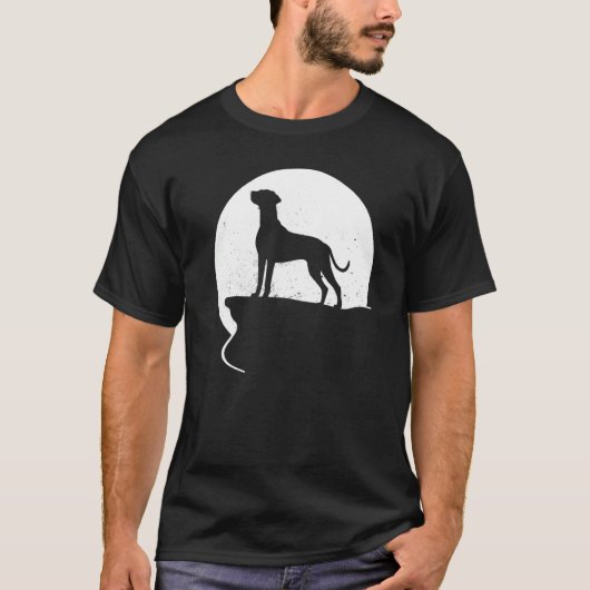 Rhodesian Ridgeback Dog Retro T-Shirt (Vorderseite)
