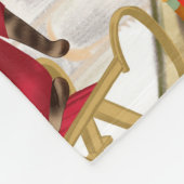 Rhodesian Ridgeback Dog Weihnachten Fleecedecke (Ecke)