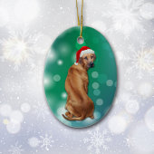 Rhodesian Ridgeback Dog Weihnachten Keramik Ornament