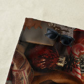 Rhodesian Ridgeback Dog Weihnachtsfest Strandtuch (Beispiel)