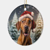 Rhodesian Ridgeback Dog Weihnachtsschmuck (Links)