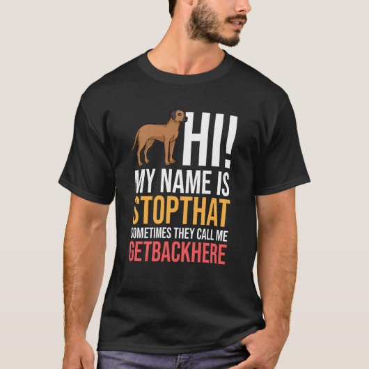 Rhodesian Ridgeback Dog Welpen Eigentümer Lover Sw T-Shirt (Vorderseite)