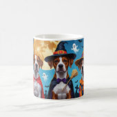 Rhodesian Ridgeback Dogs Pumpkin Halloween Funny Kaffeetasse (Mittel)
