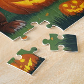 Rhodesian Ridgeback Dogs Pumpkin Halloween Funny Puzzle (Seite)