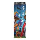 Rhodesian Ridgeback Dogs Pumpkin Halloween Funny Thermosbecher (Rückseite)