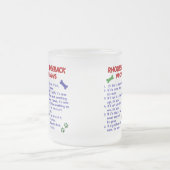 RHODESIAN RIDGEBACK Eigentums-Gesetze 2 Mattglastasse (Mittel)