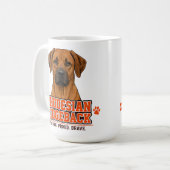 🐾 Rhodesian Ridgeback Familienstolz 🐾 Kaffeetasse (Vorderseite Links)