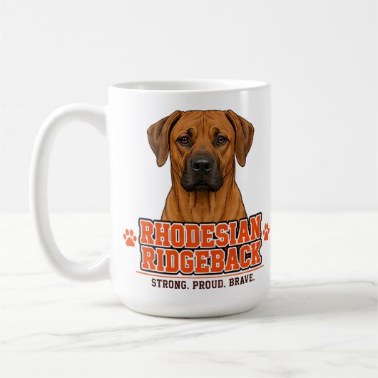 🐾 Rhodesian Ridgeback Familienstolz 🐾 Kaffeetasse (Links)