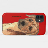 Rhodesian Ridgeback Farbblock Case-Mate iPhone Hülle (Rückseite (Horizontal))