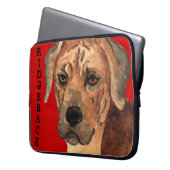 Rhodesian Ridgeback Farbblock Laptopschutzhülle (Vorderseite Links)