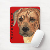 Rhodesian Ridgeback Farbblock Mousepad (Mit Mouse)