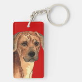 Rhodesian Ridgeback Farbblock Schlüsselanhänger (Rückseite)