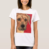 Rhodesian Ridgeback Farbblock T-Shirt (Vorderseite)
