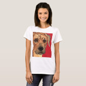Rhodesian Ridgeback Farbblock T-Shirt (Vorne ganz)