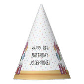 Rhodesian Ridgeback farbenfrohe Pastel Happy Birth Partyhütchen (Vorderseite)