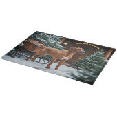 Rhodesian Ridgeback Festlicher Feiertag Weihnachte Schneidebrett (Ecke)