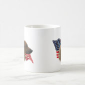 Rhodesian Ridgeback Flag Kaffeetasse (Mittel)