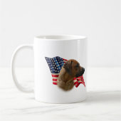Rhodesian Ridgeback Flag Kaffeetasse (Links)
