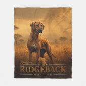 Rhodesian Ridgeback Fleecedecke (Vorderseite)