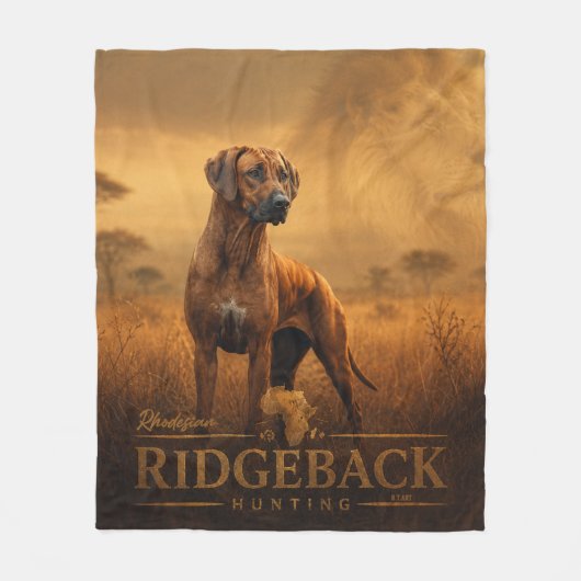 Rhodesian Ridgeback Fleecedecke (Vorderseite)