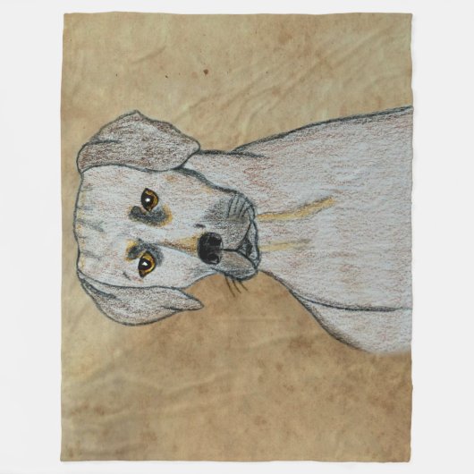 Rhodesian Ridgeback Fleecedecke (Vorderseite)