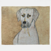 Rhodesian Ridgeback Fleecedecke (Vorderseite (Horizontal))