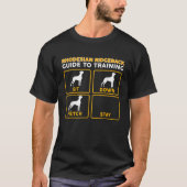 Rhodesian Ridgeback Funny Guide to Training T-Shirt (Vorderseite)