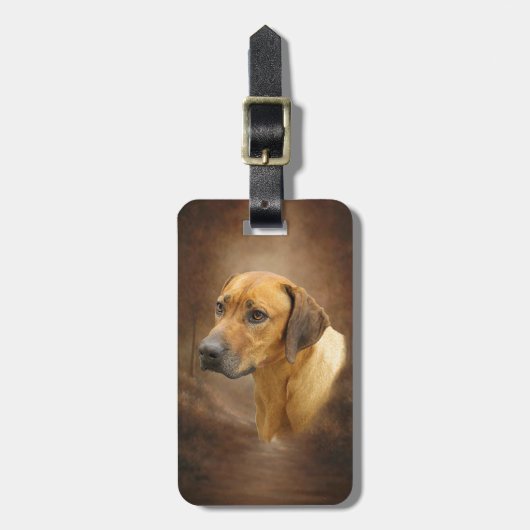 Rhodesian Ridgeback Gepäckanhänger (Vorderseite vertikal)