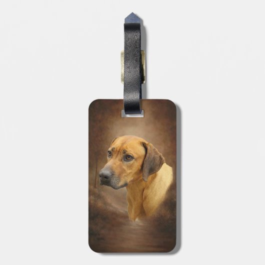 Rhodesian Ridgeback Gepäckanhänger (Rückseite vertikal)