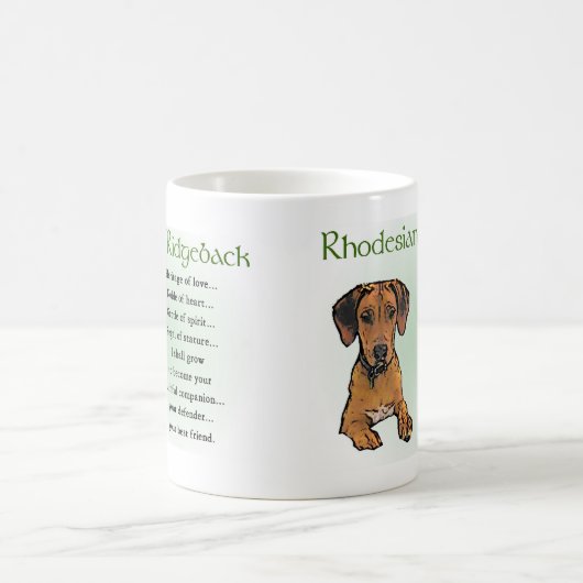 Rhodesian Ridgeback Geschenke Kaffeetasse (Mittel)