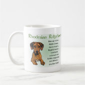 Rhodesian Ridgeback Geschenke Kaffeetasse (Links)