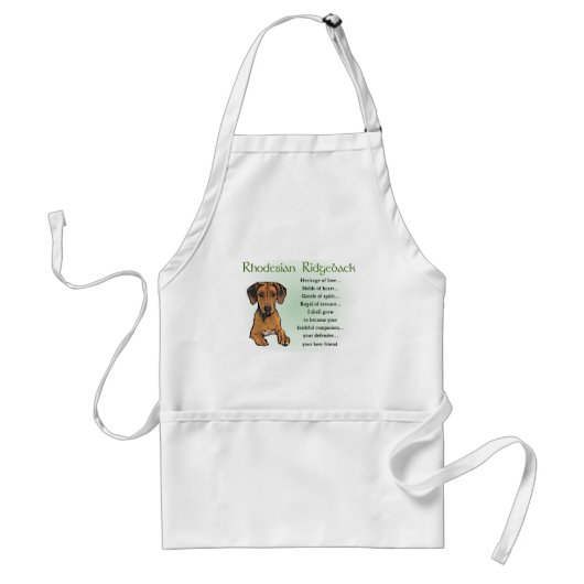 Rhodesian Ridgeback Geschenke Schürze (Vorne)