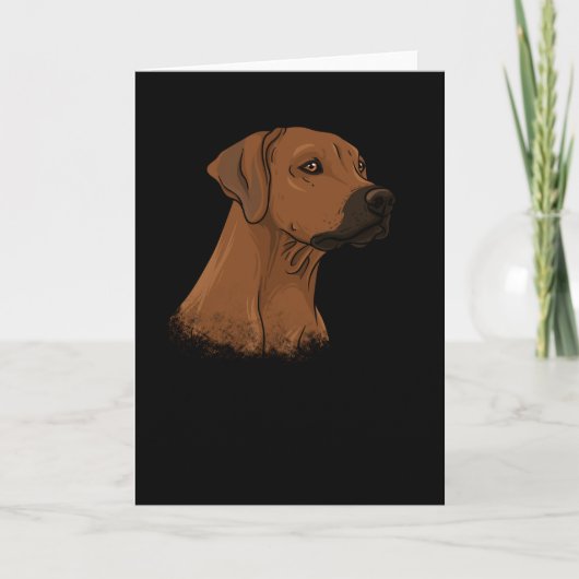 Rhodesian Ridgeback Gift Idea brown Dog Karte (Vorderseite)