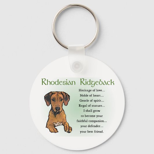Rhodesian Ridgeback Gifts Schlüsselanhänger (Vorderseite)