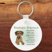 Rhodesian Ridgeback Gifts Schlüsselanhänger (Vorderseite)