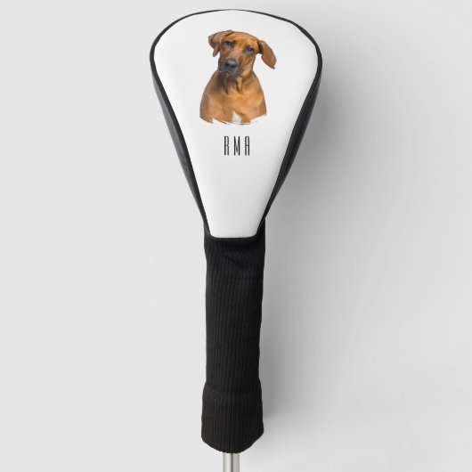 Rhodesian Ridgeback Golf Headcover (Vorderseite)