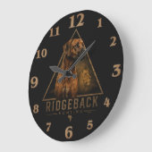 Rhodesian Ridgeback Große Wanduhr (Winkel)