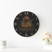 Rhodesian Ridgeback Große Wanduhr (Zuhause)