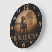 Rhodesian Ridgeback Große Wanduhr (Winkel)
