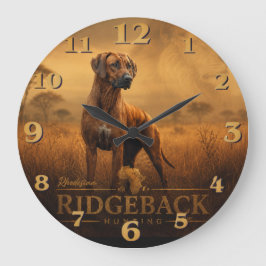 Rhodesian Ridgeback Große Wanduhr