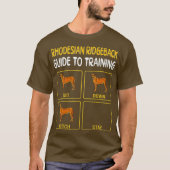 Rhodesian Ridgeback Guide to Training Dog T-Shirt (Vorderseite)
