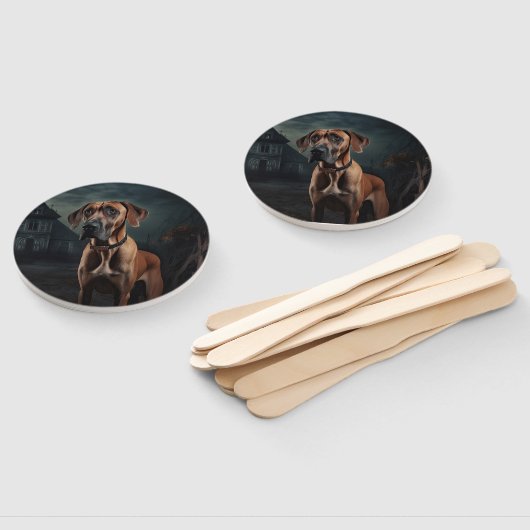 Rhodesian Ridgeback Halloween Beängstigend Fächer (Non-assembled)