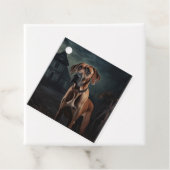 Rhodesian Ridgeback Halloween Beängstigend Geschenkanhänger (Beispiel)
