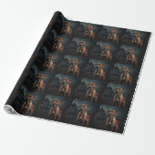 Rhodesian Ridgeback Halloween Beängstigend Geschenkpapier (Ungerollt)