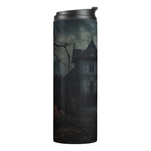 Rhodesian Ridgeback Halloween Beängstigend Thermosbecher (Nach links gedreht)